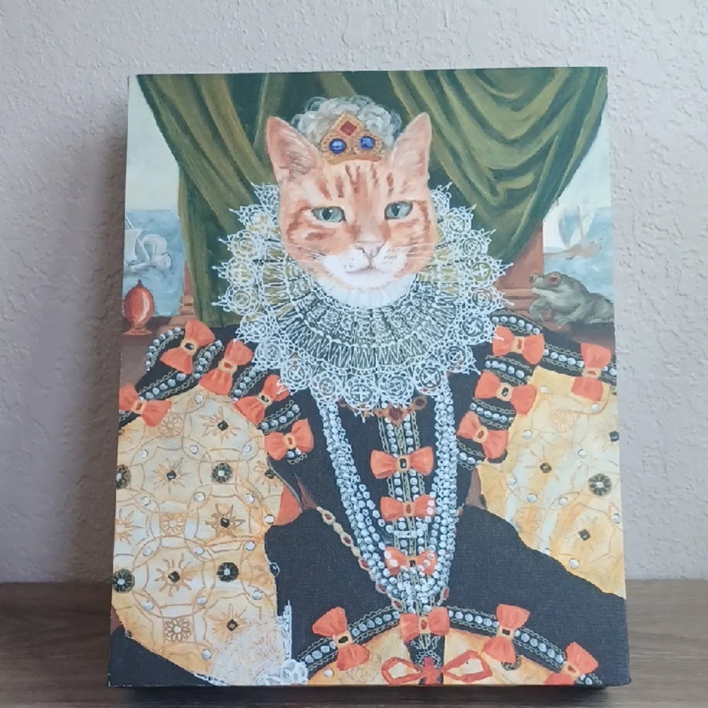 Orange and Black Cat Regal Clothing Portrait